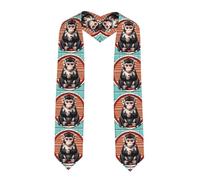 CNTDBU The Silent Monkey Élégant châle de cérémonie en satin avec coffret cadeau pour occasions spéciales et réalisations