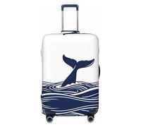 CNTDBU Whale Tail Wave Housse de protection élastique pour valise, résistante aux rayures, s'adapte à la plupart des valises, Noir , M, Bohémien