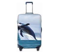 CNTDBU Whales at Sea Housse de protection élastique pour valise, résistante aux rayures, convient à la plupart des valises, Noir , XL, Bohémien
