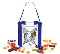 CNTDBU Whati Flags Sac de rangement rond pour fête d'Halloween | Tissu sergé léger réutilisable pouvant contenir des cadeaux essentiels pour une utilisation en fête
