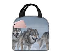 CNTDBU Wolf Pack Run Sac à déjeuner isotherme avec doublure en aluminium, boîte à déjeuner étanche pour le travail