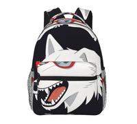 CNTDBU Wolf Sunglass Sac à dos léger et décontracté pour adultes, sac à dos de voyage de grande capacité avec sangles rembourrées, sac de navetteur résistant à l'eau