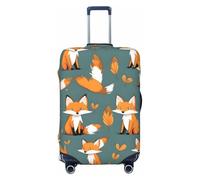 CNTDBU Yellow Fox Housse de protection élastique pour valise, résistante aux rayures, convient à la plupart des valises, Noir , L, Bohémien