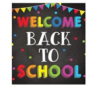 CNTUSRXT Homeschool Teacher Wall-Art Poster Welcome Back To School Classroom Decor Motivational Signs(Unframed,16x24inch(40x60cm))