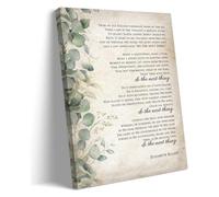 CNTUSRXT Inspirational Wall-Art Do The Next Thing Elisabeth Elliot Poem Canvas Print for Home Living Room Office(Unframed,08x12inch(20x30cm))