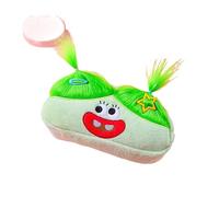 CNWEUFT Grande trousse à stylos en peluche avec gros yeux - Motif : monstre - Pour fille - En forme de cœur - Pour jouets et articles de papeterie, Vert, 21.0*9.0*6.2