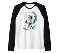 CNY 2026 Year of Horse Aquarelle Art Lunaire Lady Zodiac Pony Manche Raglan