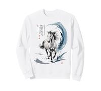 CNY 2026 Year of Horse Aquarelle Art Lunaire Lady Zodiac Pony Sweatshirt