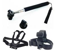 CNYO® 4 dans 1 Poitrine Ceinture Sangle + Head Strap + Poignée Manfrotto + trépied Mount Adapter Pour GoPro Hero 1 2 3 3 + 4 Accessoires F3033