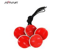 CNYO® 5 pcs/lot Sécurité Assurance Tether Strap W/3 M Autocollant Kit De Montage pour GoPro Hero 6 5 4 SJCAM Pour Xiaomi Yi Accessoire