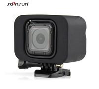 CNYO® D'eau Floaty Flottant Backdoor Protègent le Cas Box pour Gopro Hero 4 5 Session Caméra Noir