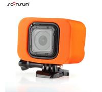 CNYO® D'eau Floaty Flottant Backdoor Protègent le Cas Box pour Gopro Hero 4 Session Caméra Orange