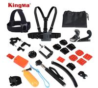 CNYO® For Gopro Hero 5 4 3 Camera Accessories Set Helmet Harness Chest Belt Head Mount Strap Floaty Bobber Monopod Tripod sj4000 9000
