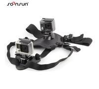 CNYO® Harnais Poitrine Sangle Arrière Montage Accessoires pour Chercher Chien Pet pour GoPro Hero 3 + 4 SJCAM Pour Xiaomi Yi Accessoire de Montage