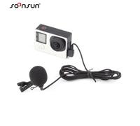 CNYO® Haute Qualité Mini USB Externe Microphone avec Col Clip sur Mic pour Gopro Hero 4 3 + 3 Caméra