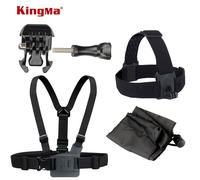 CNYO® KingMa Accessories For Gopro Chest Belt + Head Strap belt + Storage bag + Movable base For Gopro Accessories Kit