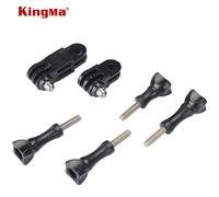 CNYO® KingMa Gopro Accessoires Noir Réglable 3-way Assemblée Arm Pivot Extension + 4 Thumb Bouton Adaptateur Gopro Hero 4/3 +/3/2/1/SJ4000