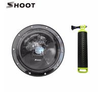 CNYO® SHOOT 6 pouce Port de dôme de plongée sous-marine pour GoPro Hero 4 3+ caméra avec Go Pro Cas de flotteur Dôme prise pour Gopro Hero 4 accessoire