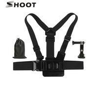 CNYO® SHOOT Action caméra vélo poitrine sangle pour GoPro Hero 5 4 3 SJCAM Xiaoyi Yi 4K avec 3 Way Trépied Arm Mount sac de rangement Kits