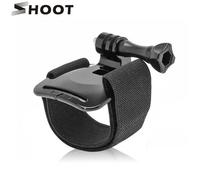 CNYO® SHOOT Noir Dragonne pour Gopro Hero 5 3 4 Session Xiaomi Yi 4K SJCAM SJ4000 Sangle de Main Mont Go Go Pro Accessoire Caméra