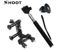CNYO® SHOOT Vélo Vélo Accessoires Set pour GoPro Hero 5 4 3 SJCAM SJ4000 h9 Xiaomi Yi 4K Monopode Flotteur Grip Tige de Selle Mont