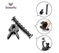 CNYO® SnowHu Jaws Flex support de Fixation et Du Cou Réglable Pour GoPro Hero 6 5 4 sj4000 SJ7000 Eken H9 H9R Xiaomi Yi 4 k Sjcam Action caméra