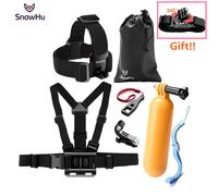 CNYO® SnowHu pour Go Pro Accessoires ensemble Jaune L'eau Flottant Grip Manfrotto Poignée trépied Pour Gopro Hero 6 5 4 3 + pour Xiaomi pour Yi GS64