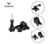 CNYO® SnowHu pour gopro accessoires Activity base + vis longue pour go pro Hero 6 5 4 3 + SJCAM SJ4000 Pour xiaomi yi 4 K accesorios GP07