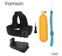 CNYO® Vamson pour Gopro Accessoires Tête Sangle Floaty bobber degrés Clip Pour Gopro Hero 5 4 3 + pour Xiaomi pour Yi 4 K pour SJCAM VS42