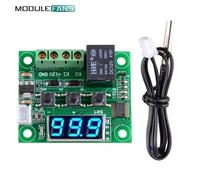 CNYO® W1209 DC 12 V Bleu LED Numérique Thermostat Contrôle de La Température Thermomètre Thermo Contrôleur Commutateur Module + NTC Capteur