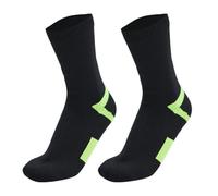 CNYUON 1 Pair Waterproof Socks Breathable Winter Skiing Sock Mid-Tube Hiking Socks Foot Protection Winter Wading Riding Skiing Socks Pour Homme(Green Black,M 40-42)