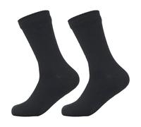CNYUON 1 Pair Waterproof Socks Elastic Breathable Mid-Tube Socks Foot Protection Windproof Winter Hiking Wading Riding Skiing Socks Pour Homme(Black,Euro43-46)