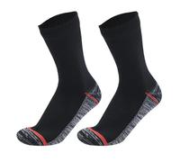 CNYUON 1 Pair Waterproof Socks Elastic Breathable Mid-Tube Socks Foot Protection Windproof Winter Hiking Wading Riding Skiing Socks Pour Homme(Red,Euro 47-49)