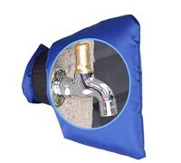 CNYUON 2pcs Outdoor Winter Faucet Cover Anti Freezing Insulation Sleeve Waterproof Thermal Protector Crack Protection Bag(Blue)