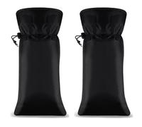 CNYUON 2pcs Spigot Covers Winter Insulated Outdoor Faucet Cover Freeze Protection Pipe(Drawstring Style)