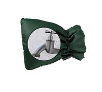 CNYUON 2pcs Winter Outdoor Anti Freeze Faucet Protector Thick Insulation Cover Waterproof Thermal Sleeve for Garden Pipe Frost Safety(Green)