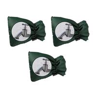 CNYUON 3PCS Outdoor Faucet Cover Winter Freeze Protection Insulated Tap Sleeve Waterproof Anti Crack Spigot Bag for Garden Plumbing(Green)