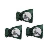 CNYUON 3pcs Winter Waterproof Outdoor Faucet Covers Outside Garden Freeze Protection Socks Reusable Protectors(Green)