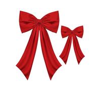 CNYUON Décorations murales avec nœud en Satin, décorations élégantes de noël, Ensemble for Enterrement Vie Jeune Fille, fête prénatale, Anniversaire, Petite pièce(Red)