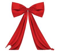 CNYUON Grand nœud décoratif for noël, Anniversaire, fête de Mariage, décor Mural d'arrière-Plan Suspendu, 1 pièces(Red)