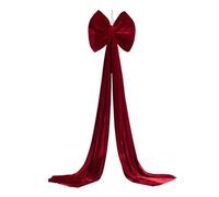 CNYUON Grand Pendentif nœud de noël, 1 pièce, décoration d'arbre, vin Rouge, à Non tombé