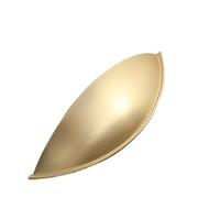 CNYUON Lot de 4 poignées meuble semi-circulaires en alliage zinc, forme coquillage, for porte cuisine, placard, garde-robe(Color 2)
