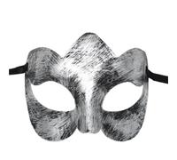 CNYUON Masque de mascarade Vintage Prince, demi-masque en cuivre Antique, masques couronne rétro, décoration fête for femmes, 4 pièces(Silver style 7)