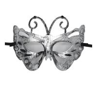 CNYUON Masque de mascarade Vintage Prince, demi-masque en cuivre Antique, masques couronne rétro, décoration fête for femmes, 4 pièces(Silver style 6)