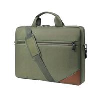 CNYUON Sac à bandoulière Portable for hommes, sacoche d'ordinateur, mallette de voyage d'affaires à la mode, pochette d'ordinateur(Green)