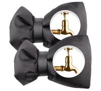 CNYUON Set of 2 Winter Outdoor Faucet Cover Outside Garden Freeze Protection Sock Reusable Waterproof Tap Protector