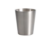 CNYUON Tasse à vin en acier inoxydable 260, 304 ML, 2 pièces, tasse bière, café, marque adulte, eau gravée, Double couche, bécher doré(Silver Double Cup)