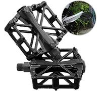 CO 1 Paire Pédales de vélo en Aluminium d'aluminium ultralégère ，antidérapantes et durables ，Route Cyclisme Pedales Plates Anti-Glissant 9/16".Pédales