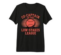 Co-Captain Low-Stakes Leagues de Baseball Intra-muros T-Shirt Haut de Gamme