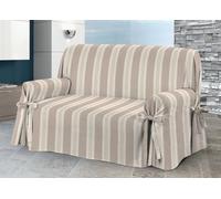 Co.Ingros.Tex. Biancheriaweb Housse de canapé avec lacets, design Grancasa, modèle O.B. 3 Posti beige